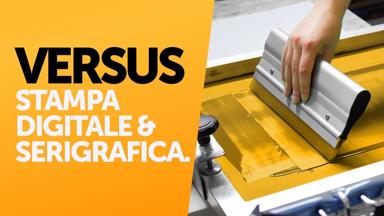 Spiegazione della stampa digitale e serigrafica