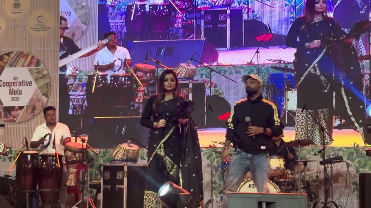 Mayabini Ratir Bukut - Performed by Priyanka Bharali and her co singer at Chandmari 