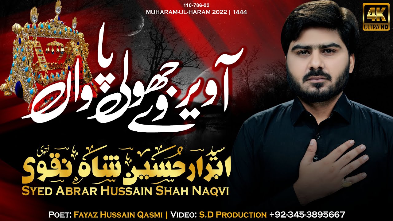 Aa Veer Wy Jhooli Pawan | Syed Abrar Shah Naqvi | Saraiki Nohay | Noha Shahzada Ali Asghar 2022-1444