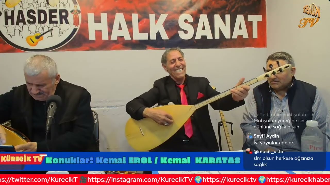İshak BAYEZİT İle “HALK SANAT” Programın Konukları Halk  Sanatçısı Kemal EROL ve Kemal KARATAŞ