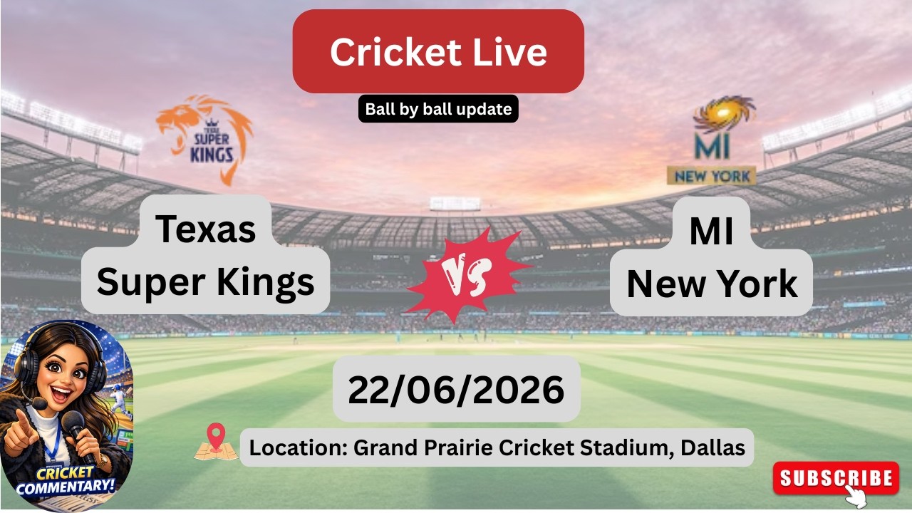 Texas Super Kings vs MI New York | MINY vs TSK, 7th T20, MLC 2026 | Major League Cricket