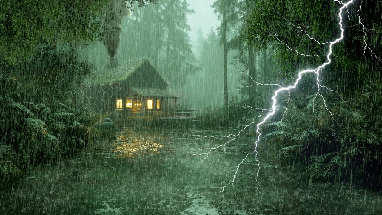 HEAVY RAIN AND THUNDER SOUNDS - DEEP SLEEP | Thunderstorm for Sleeping - Rain Sound Comfort #2