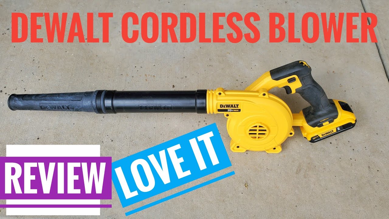 DEWALT Cordless Leaf Blower Review How to use DCE100 20V Good for Leaves
