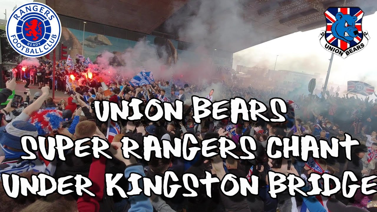 Rangers League Title Celebrations - Union Bears - Super Rangers  - Kingston Bridge - 15 May 2021