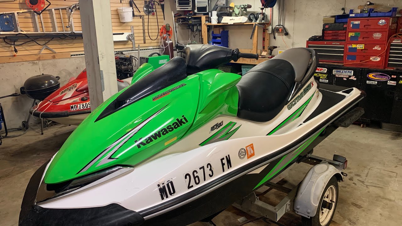 Как снять нагнетатель Kawasaki ultra250x