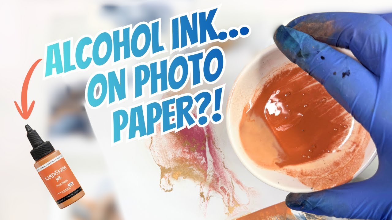 Vibrant Alcohol Ink on Photo Paper?!