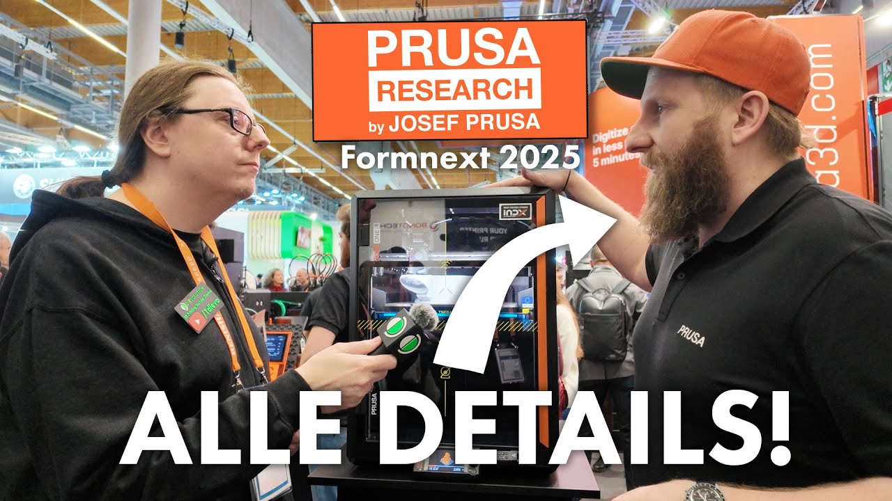 Alles was Prusa zu bieten hat! INDX, Core One L, Core One + und mehr von der Formnext 2025!