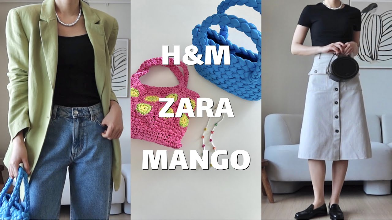 (HAUL) 클래식하면서 포인트가 되는 룩! /zara, mango, H&M /자라, 망고 / 봄 룩북 /spring lookbook