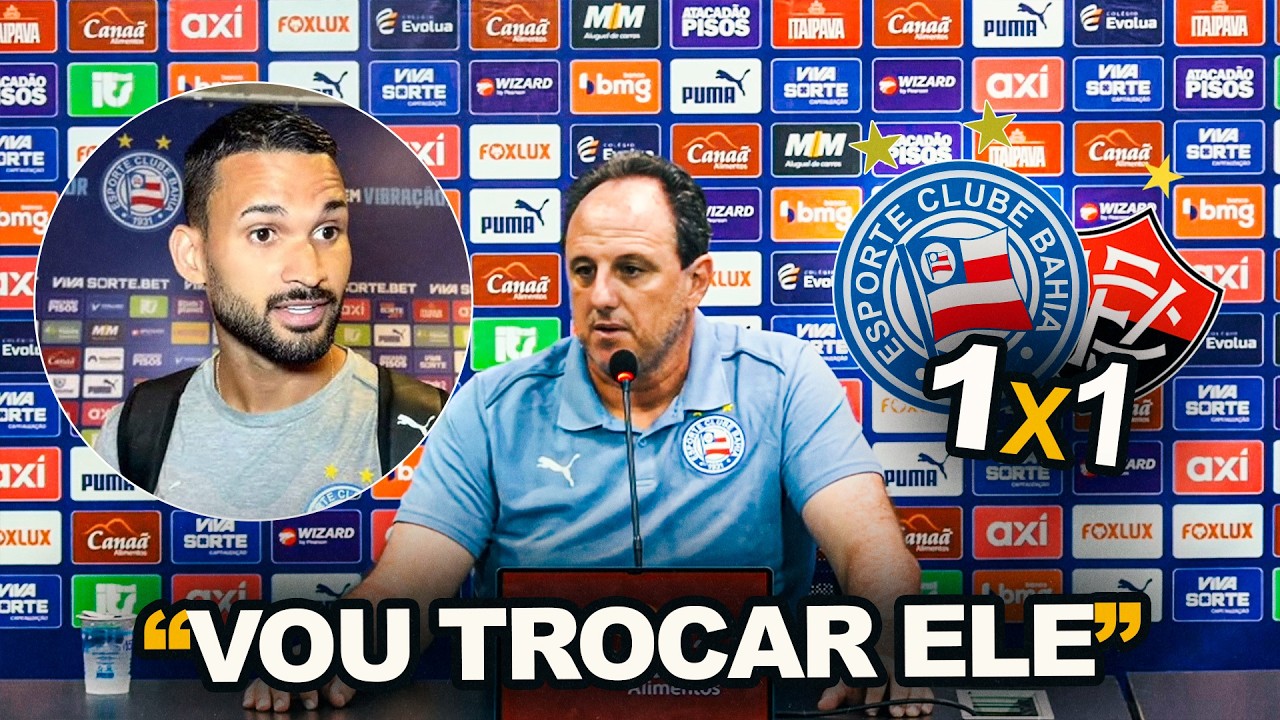 CENI MANDA A REAL NA COLETIVA E FALA DE WILLIAN JOSÉ - COLETIVA ROGERIO CENI - BAHIA 1 X 1 VITORIA