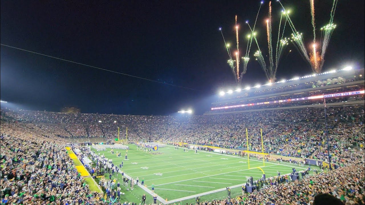 ELECTRIC⚡️ Notre Dame Entrance versus Southern Cal - Oct 18, 2025