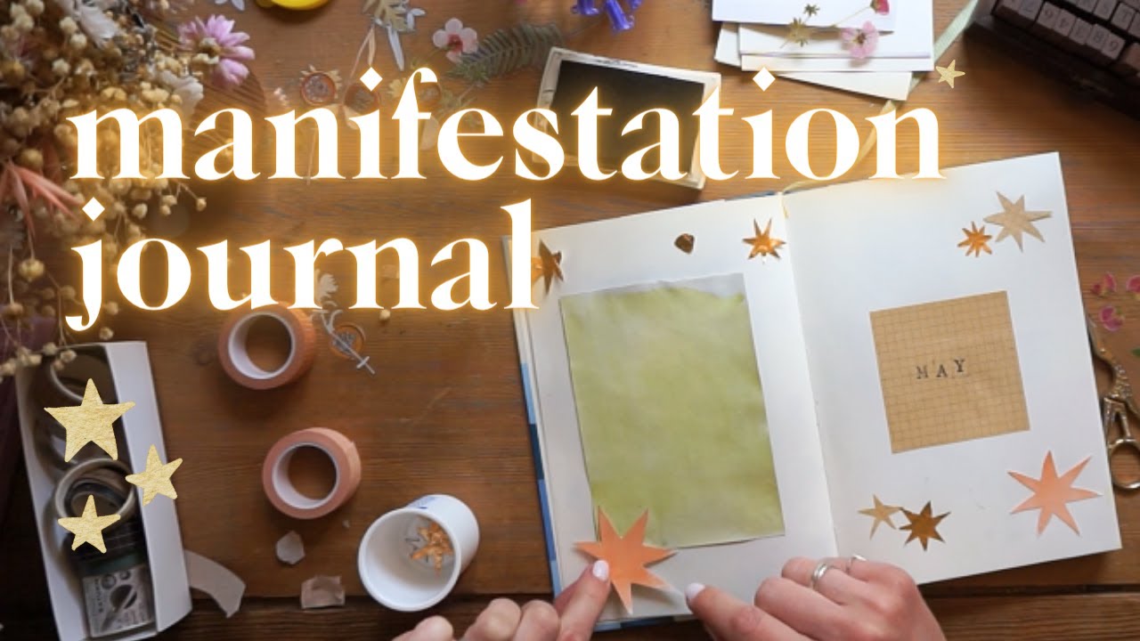 Wellbeing journal for growth and magic 🌷 Manifestation, Wishes and lots of Flowers!🌼