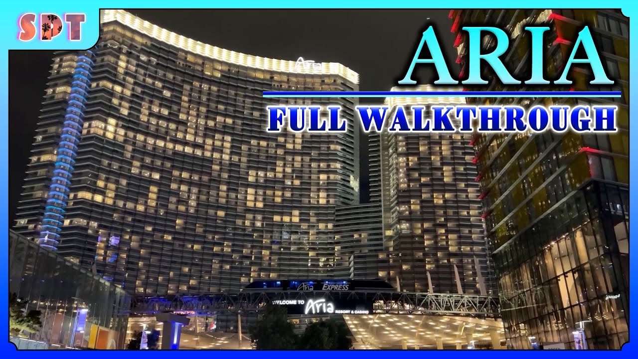 Relaxing Full Walkthrough of Aria Las Vegas | Pool | Restaurants
