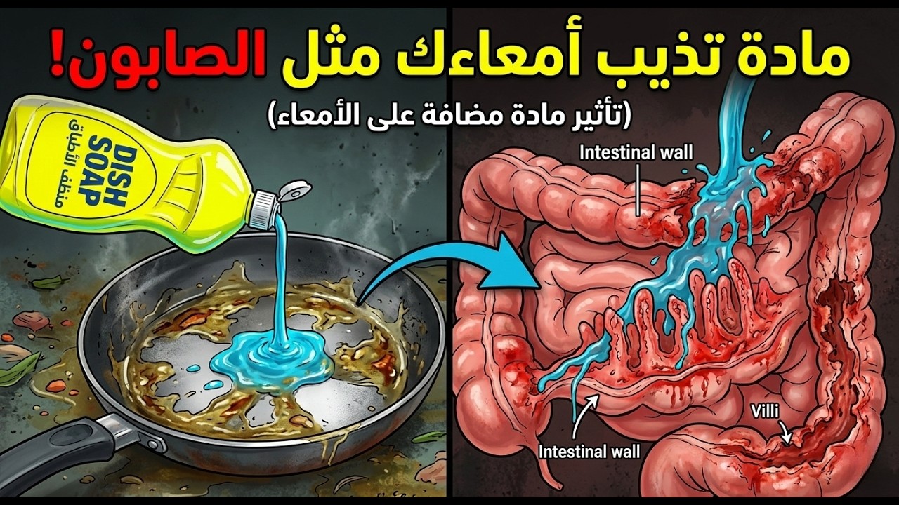 احذر.. هذه المادة الكيميائية تأكل بطانة أمعائك وأنت لا تدري.
