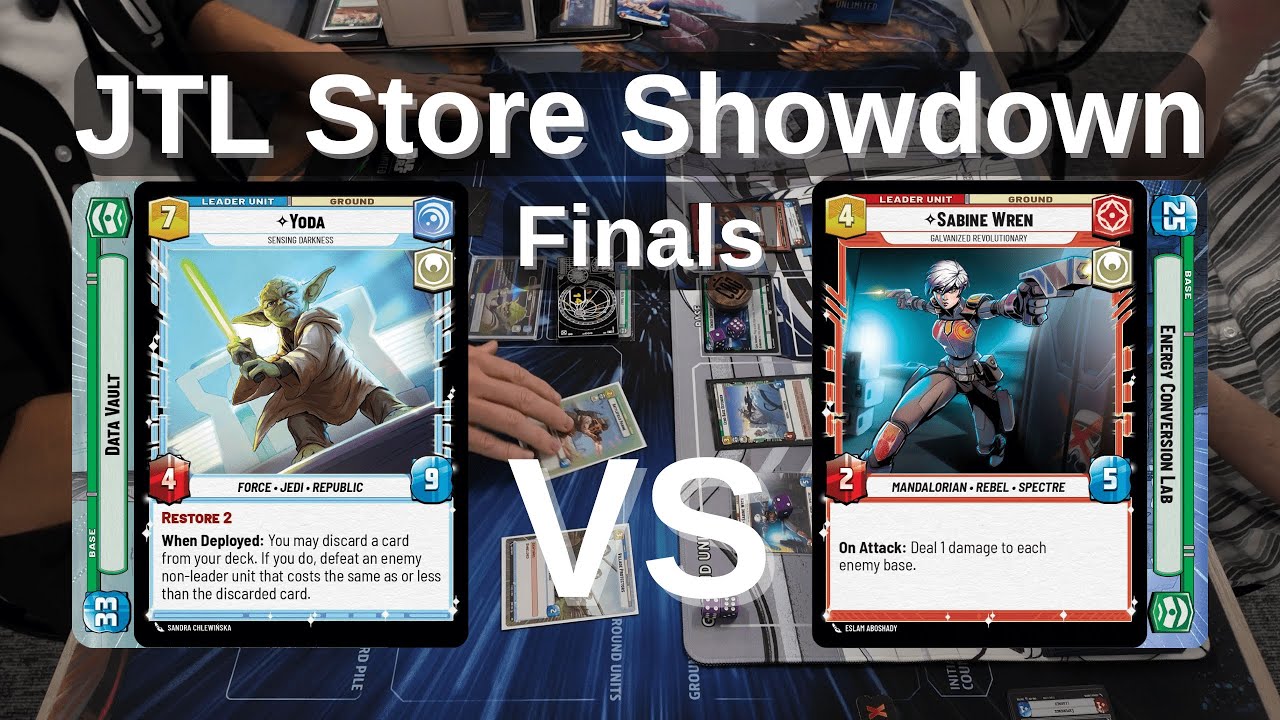 Yoda Data Vault vs Sabine ECL | JTL Store Showdown Top Cut Finals | Star Wars Unlimited Gameplay