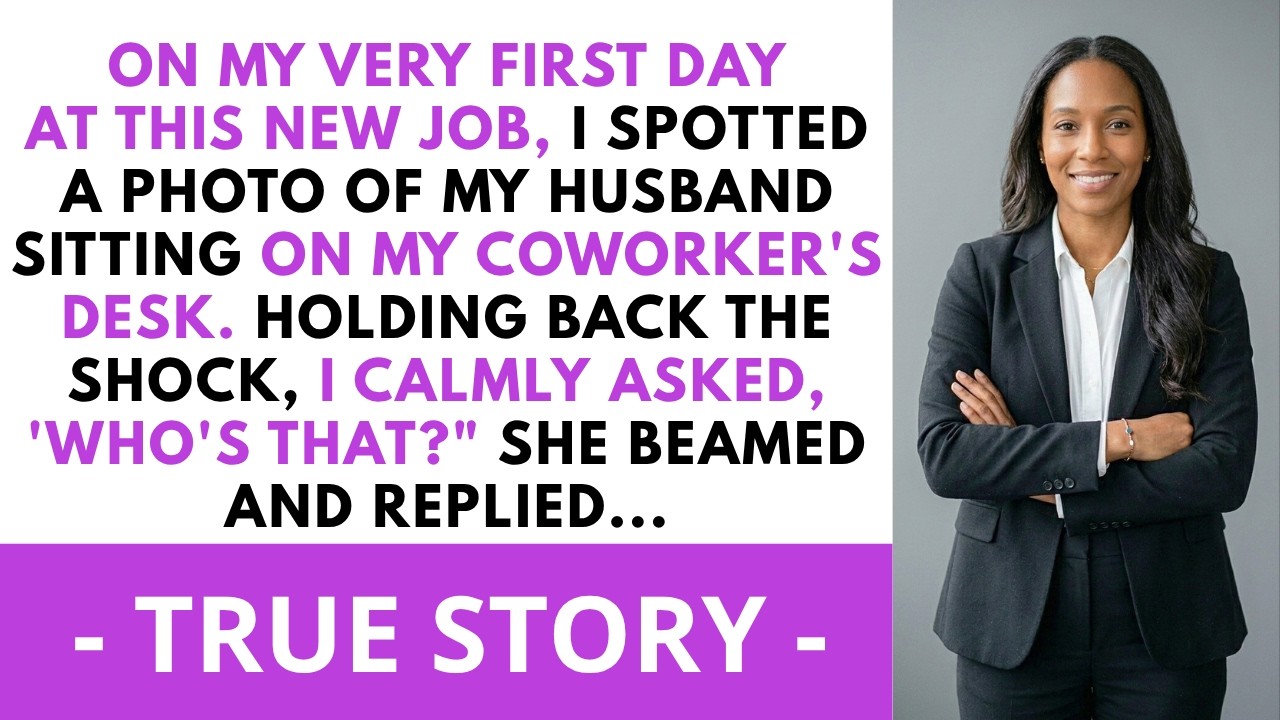 On my first day at work.I saw a photo of my husband on a coworker's desk.I kept my... | Soft Revenge