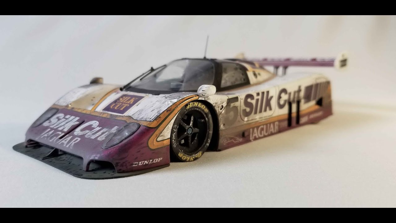 Гоночный автомобиль Jaguar XJ8 Sprint, масштаб 1/24, состаривание