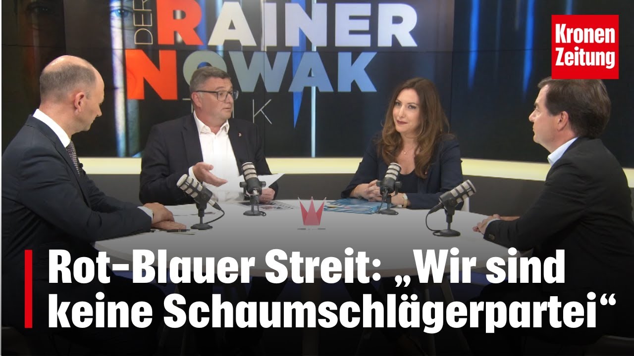 Rot-Blauer Streit: „Wir sind keine Schaumschlägerpartei“ | krone.tv RAINER NOWAK TALK