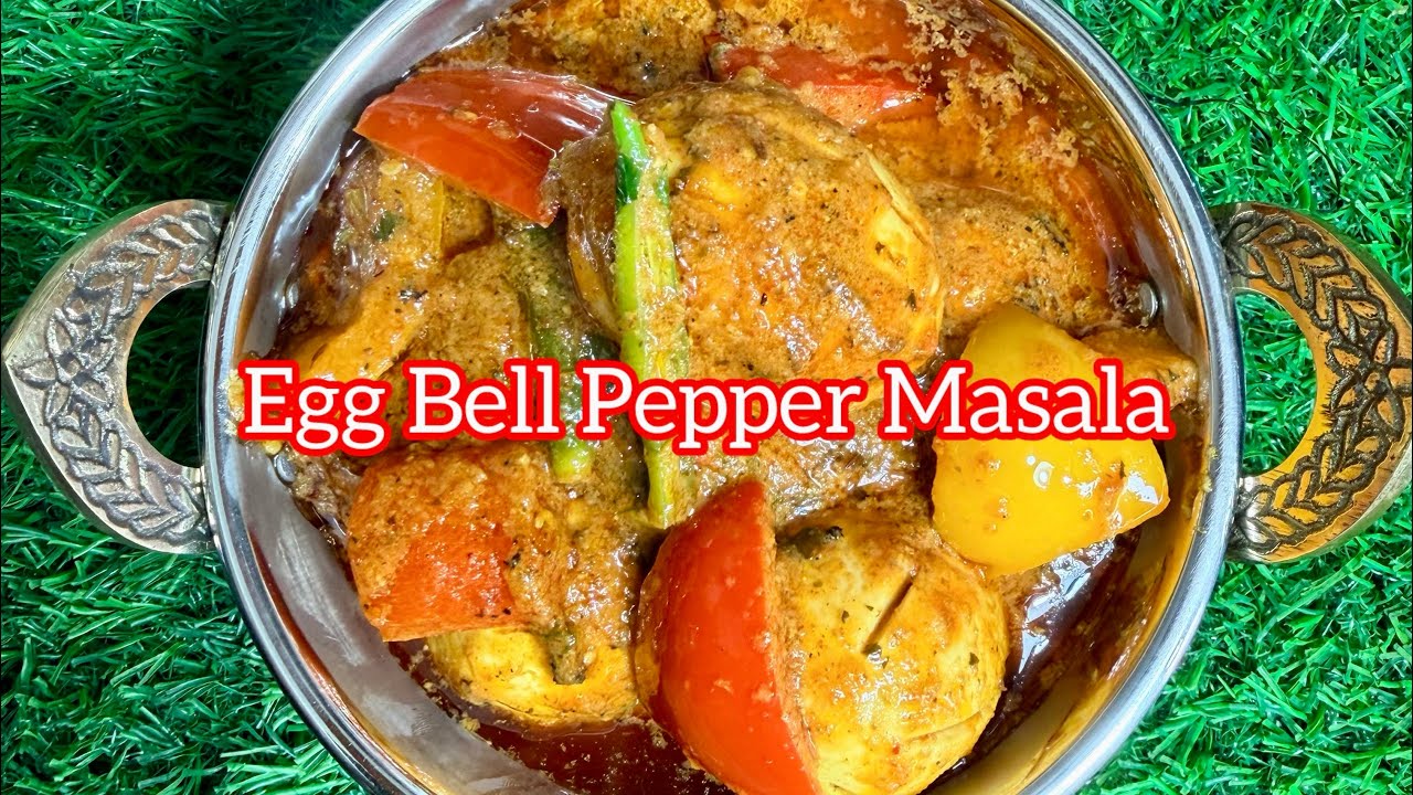 Egg Bell Pepper Masala Recipe | Egg Curry Recipe | Egg Masala Recipe | अंडा शिमला मिर्च | Egg Recipe