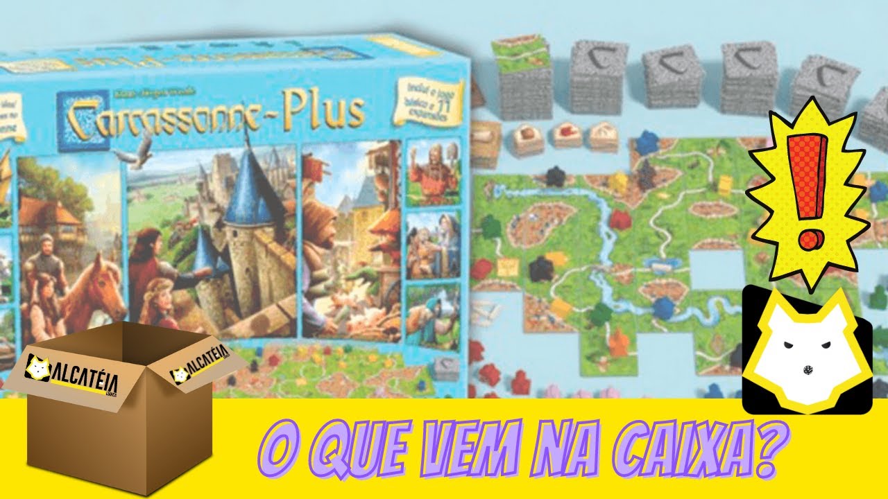 Carcassonne Plus - O que Vem na Caixa