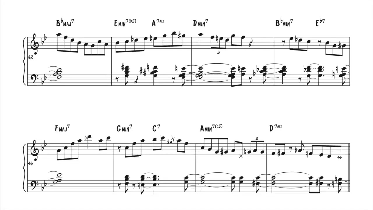 Michel Petrucciani - Stella By Starlight (jazzsheet music, Noten, partitura, spartiti, partition, 楽譜