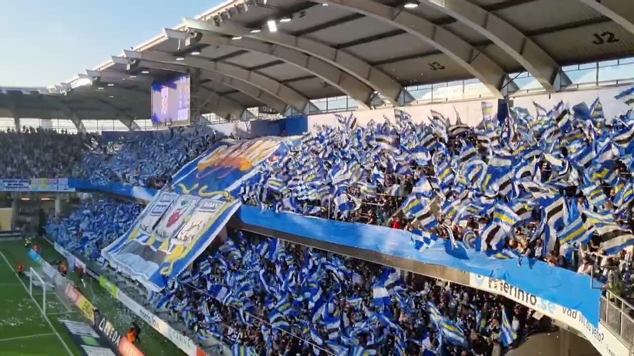 IFK G&ouml;teborg tifo mot H&auml;cken 2022-10-30