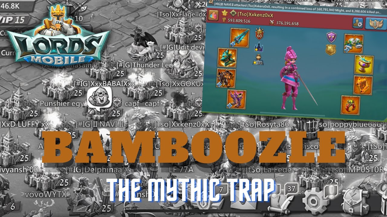Lordsmobile: RALLY  on Mythic Rally Trap II Capped Or Burn ??? #IG