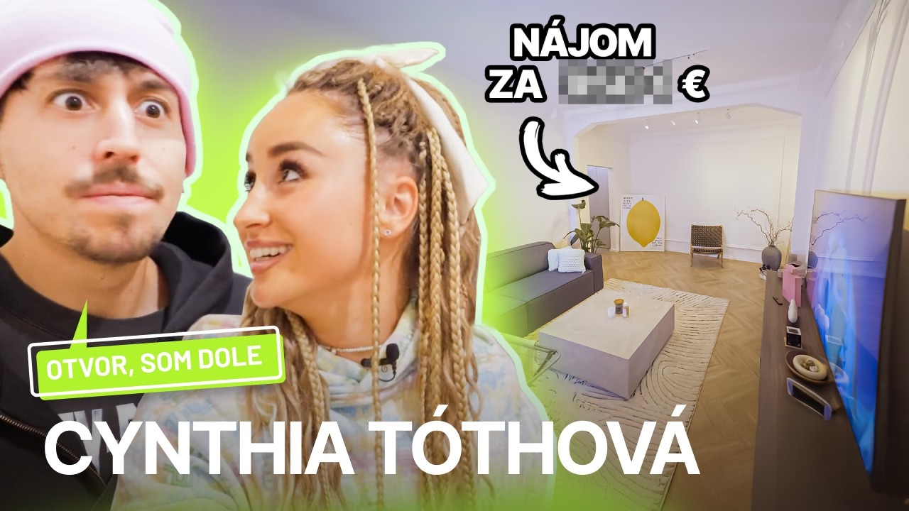 Cynthia Tóthová nám ukázala bratislavský dvojizbák. Ako sa jej býva samej a koľko zaň platí?