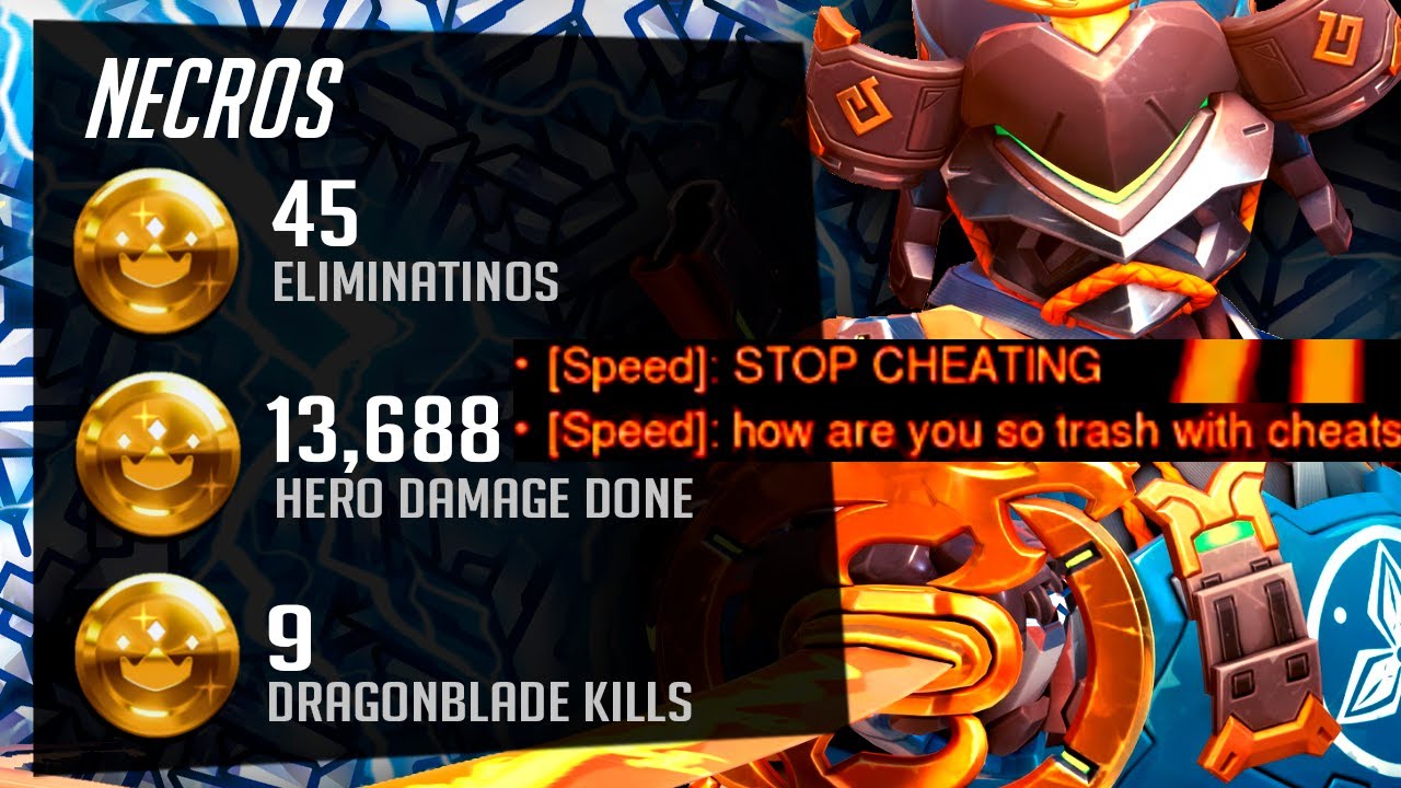 Necros Genji God VS HACKER! Who's Win? [ Overwatch Season 30 Top 500 ]