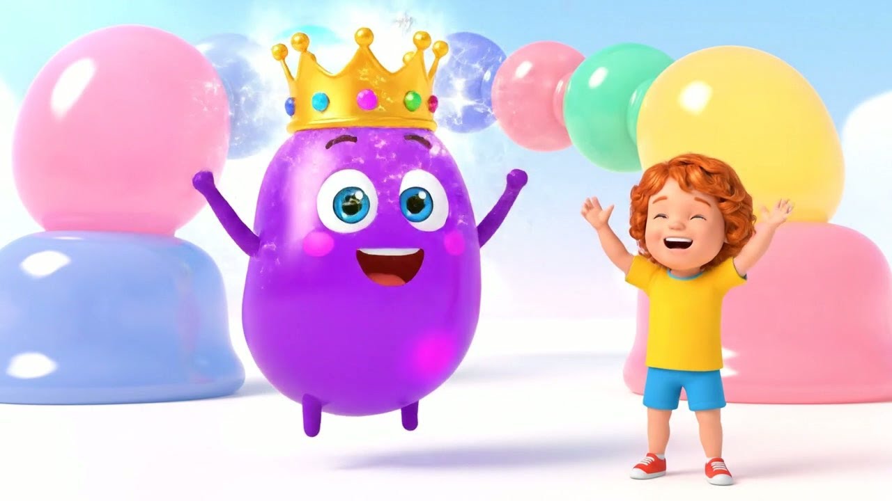 Fall Guys Silly Bean Slipped in Jelly | Nursery Rhymes for Kids & Baby Songs