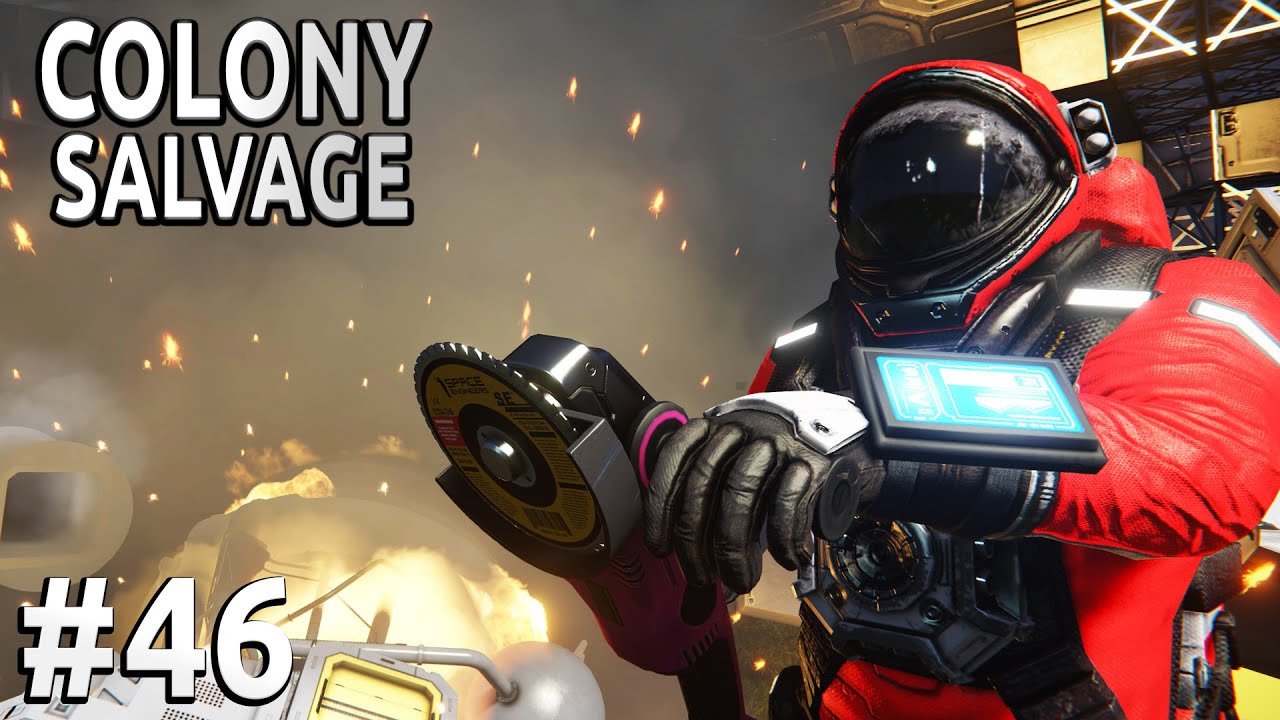 Space Engineers - Colony SALVAGE - Ep #46 - CHAOS Crash!