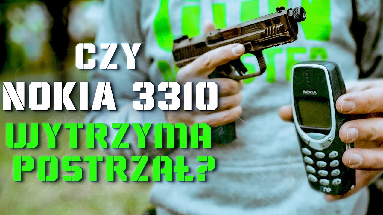 Czy Nokia 3310 wytrzyma strzał z broni Palnej?