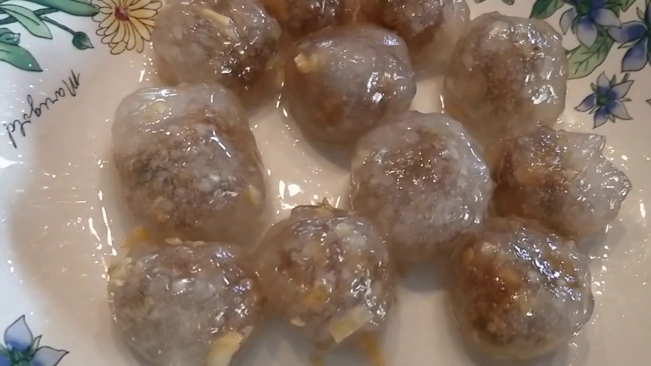 Stuffed Tapioca balls - Thai dish