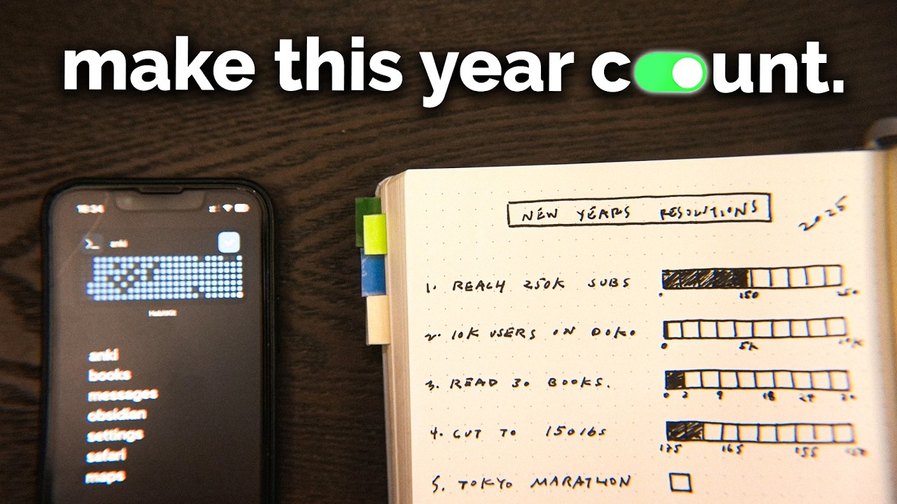 how I track and achieve my goals in 2026 (apps I use, journal setups)