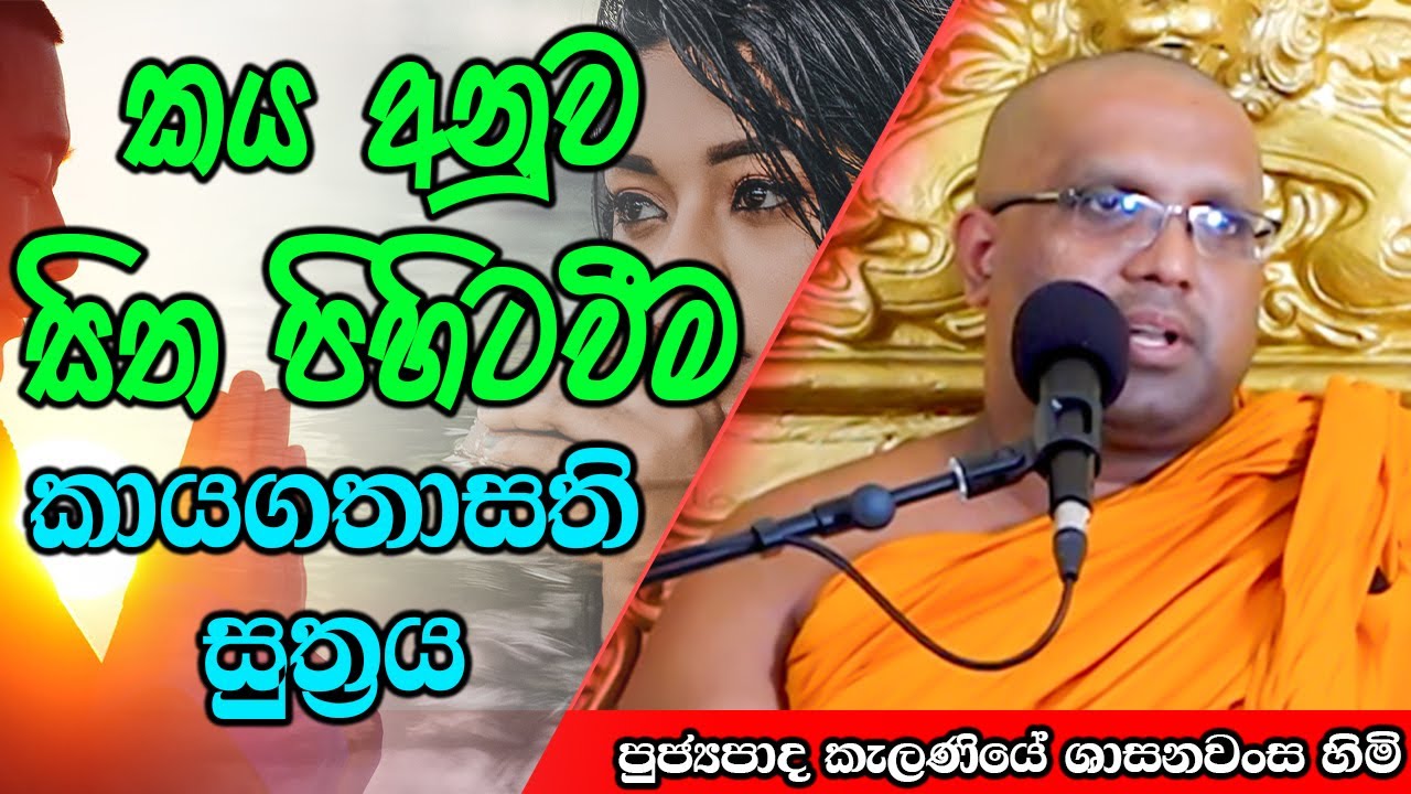කය අනුව සිත පිහිටවීම කායගතාසති සුත්&zwj;රය | Kelaniye Sasanawansa Thero | Mindful Wisdom #Bana
