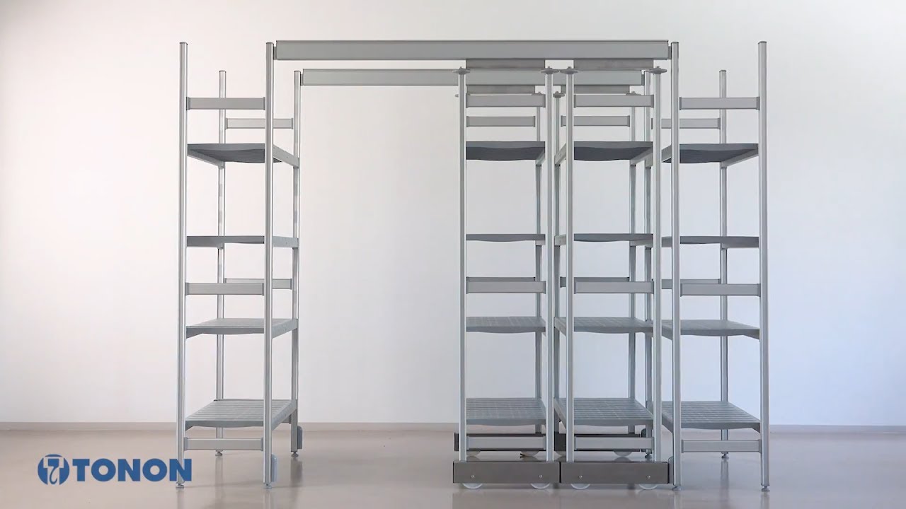 TONON - HD Shelving System Upper Rail - Scaffalatura Compattabile