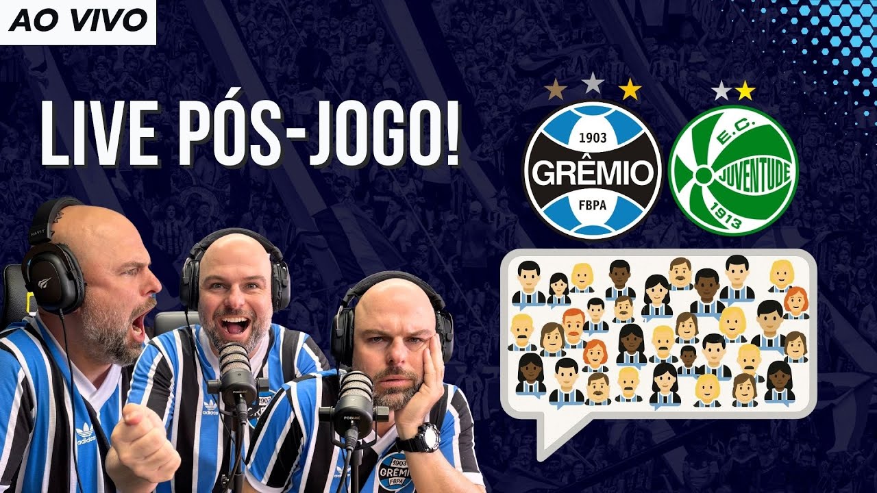 GRÊMIO X JUVENTUDE | LIVE PÓS-JOGO | COLETIVA | AO VIVO | GAUCHÃO.