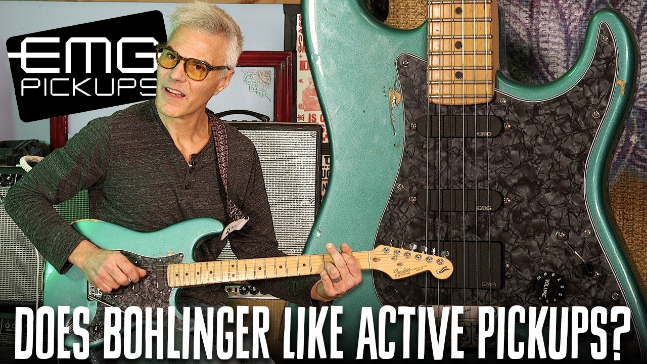 Bohlinger пробует активные звукосниматели! Тестируем пикгард Стива Люкатера EMG SL20 на гитаре St...