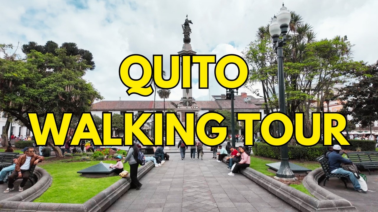 WALKING TOUR OF QUITO, ECUADOR [4K 60 fps] 🇪🇨