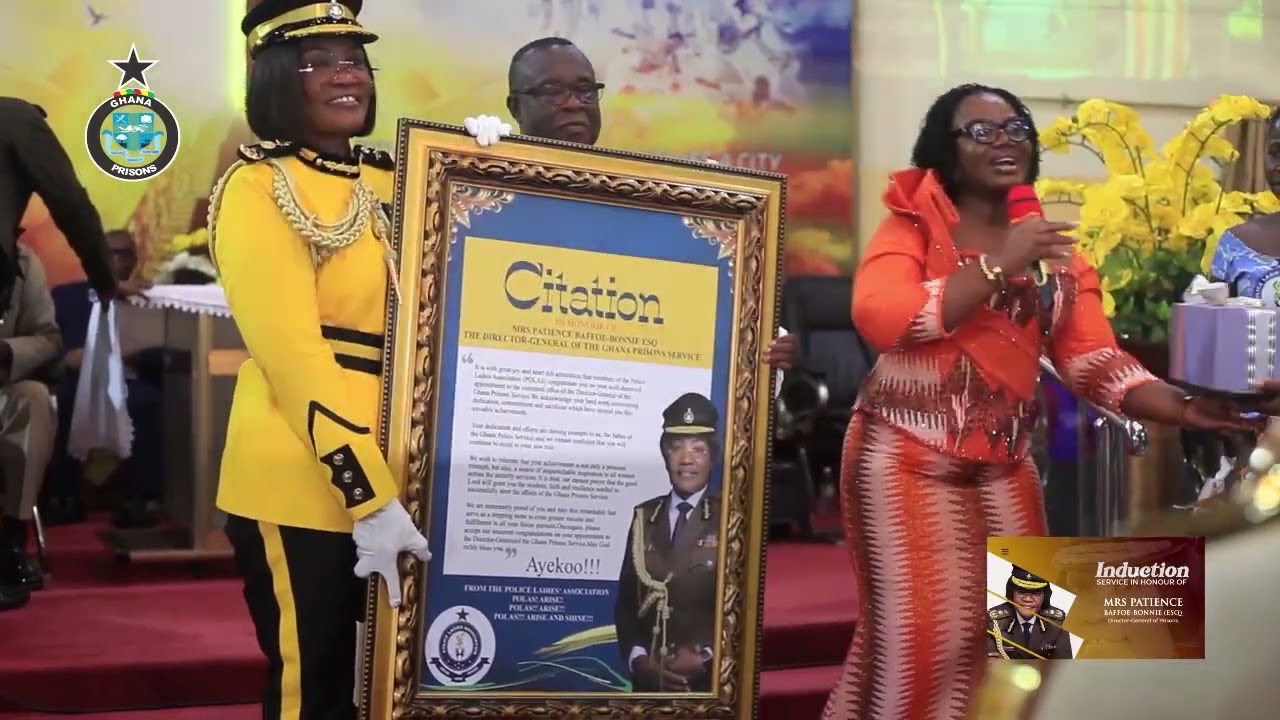 INDUCTION SERVICE IN HONOR OF MRS PATIENCE BAFFOE-BONNIE ESQ (Director General of Prisons) #trailer