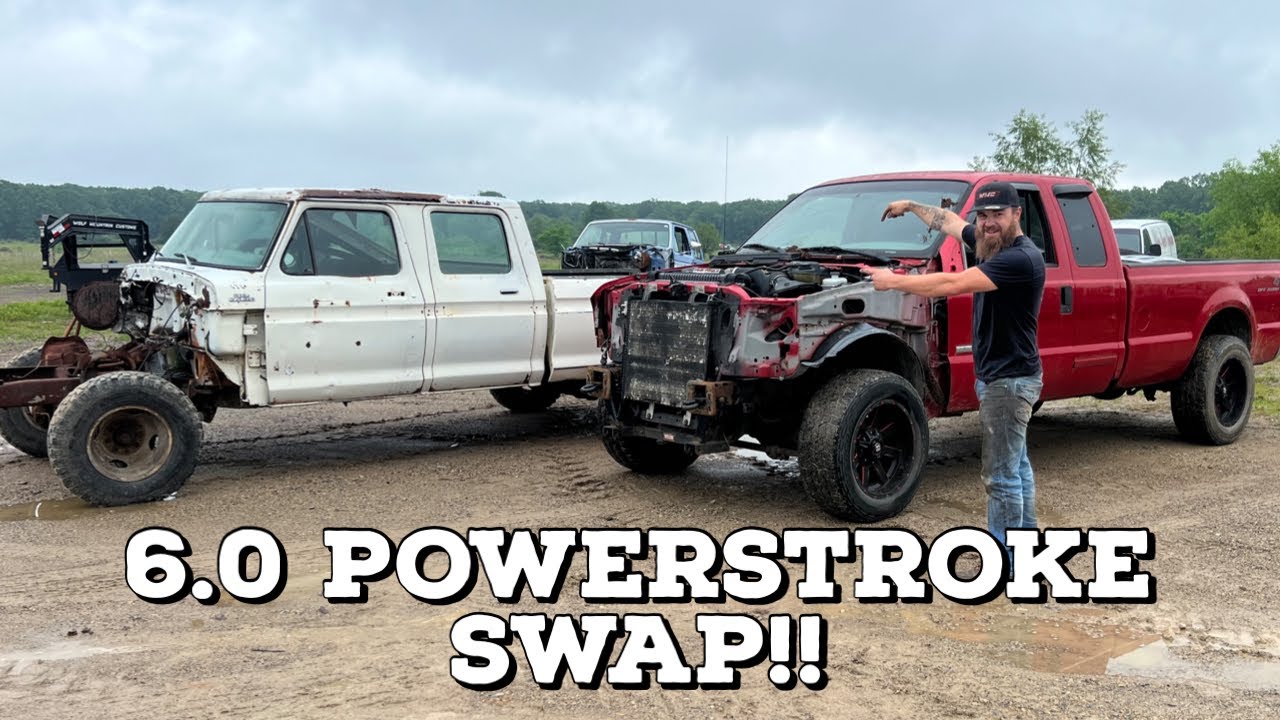 78 f250 CREW CAB body swap to super duty 6.0 powerstroke (Part 1)!!!