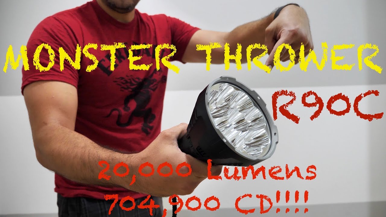 🔦 Monster Flashlight 🔦  R90C 20,000 Lumens #R90C [4K]