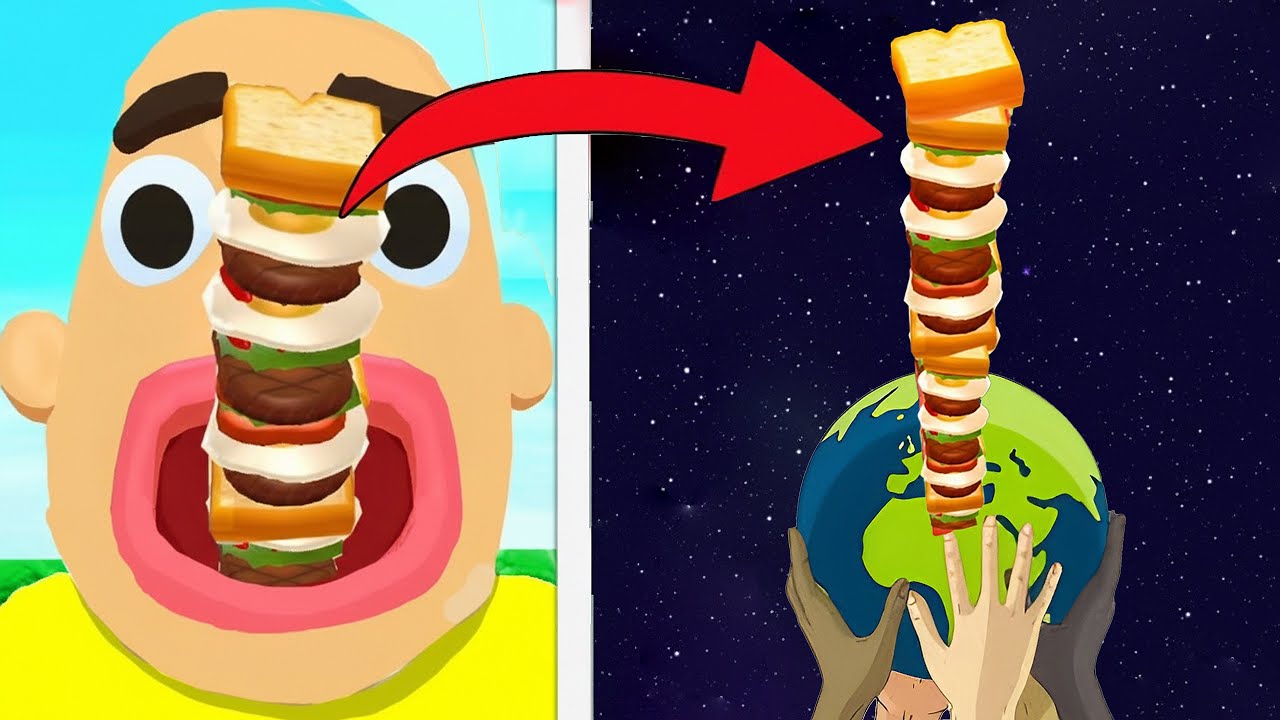 Eating A WORLD RECORD 1,000,000 LAYER Sandwich! | Sandwich Runner - Gameplay Walkthrough -All Levels