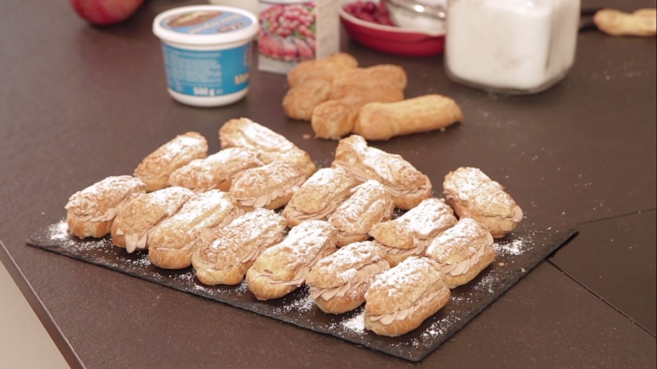 Eklēru recepte (eclair recipe)
