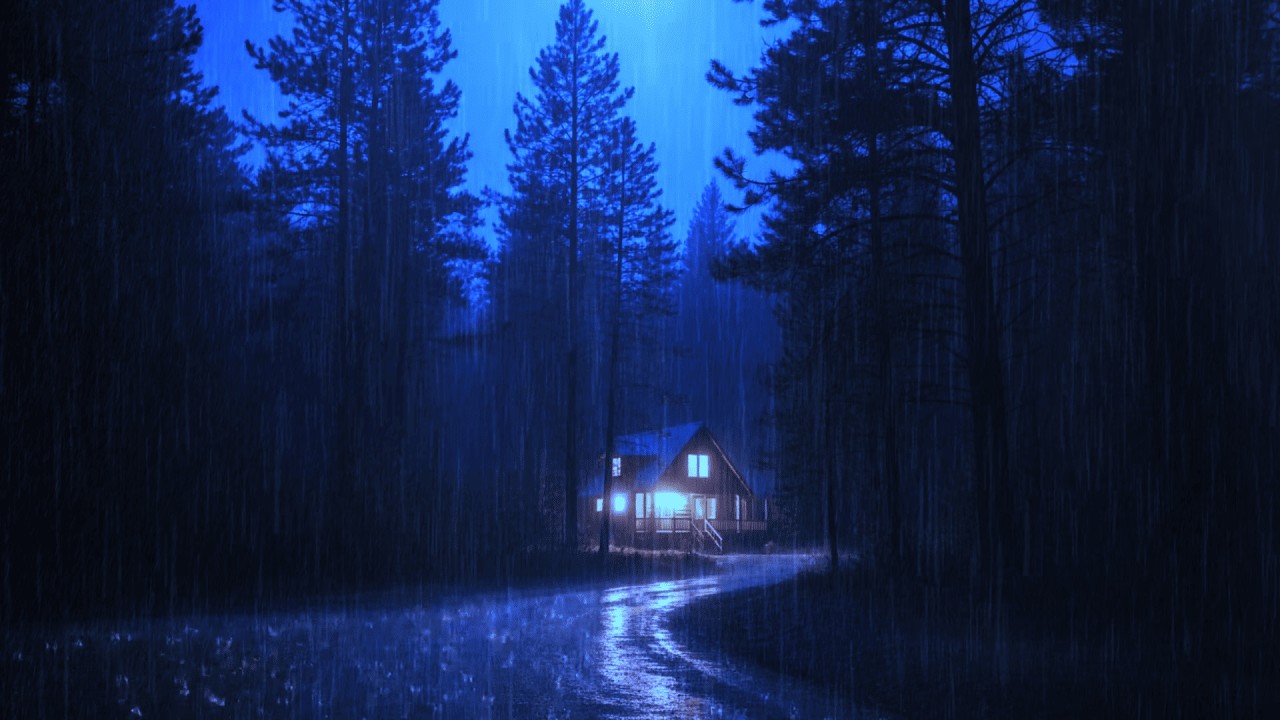 Cozy Sounds of Rain│Serene Forest Rain│Calm│Tranquility