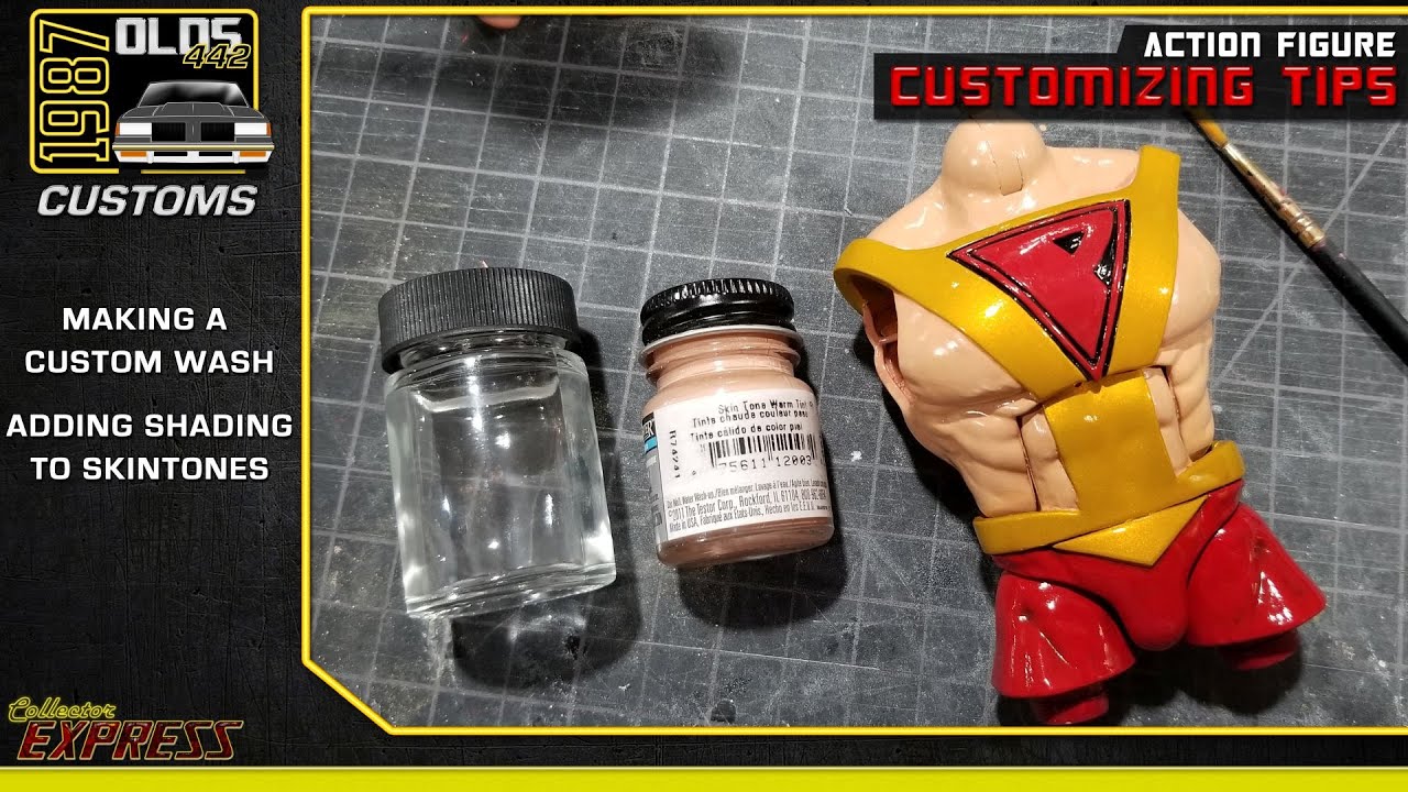 Customizing Action Figures Tutorial - Making a Custom Paint Wash to add shading to Skintones
