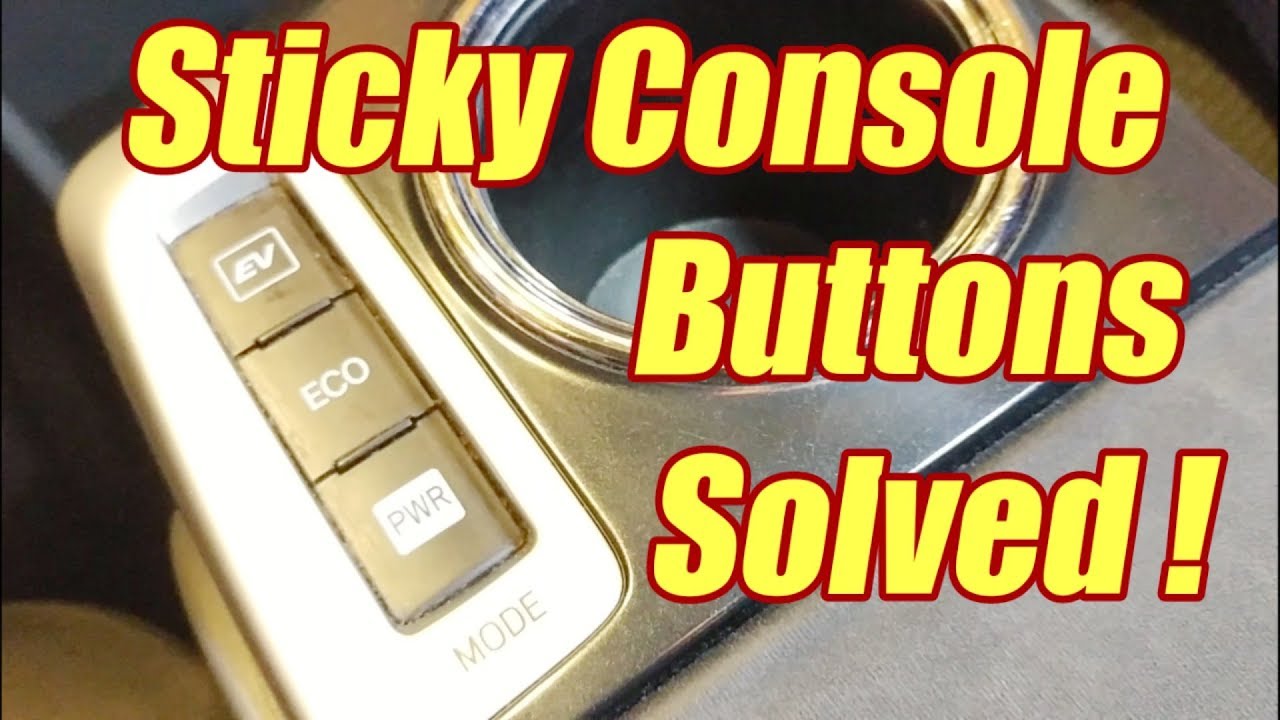 How To Fix Sticky Console Buttons Toyota Prius V