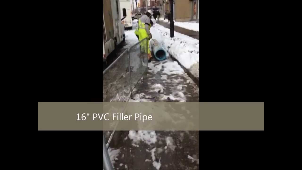 DW Guillotine Cuts Ruptured Water Main