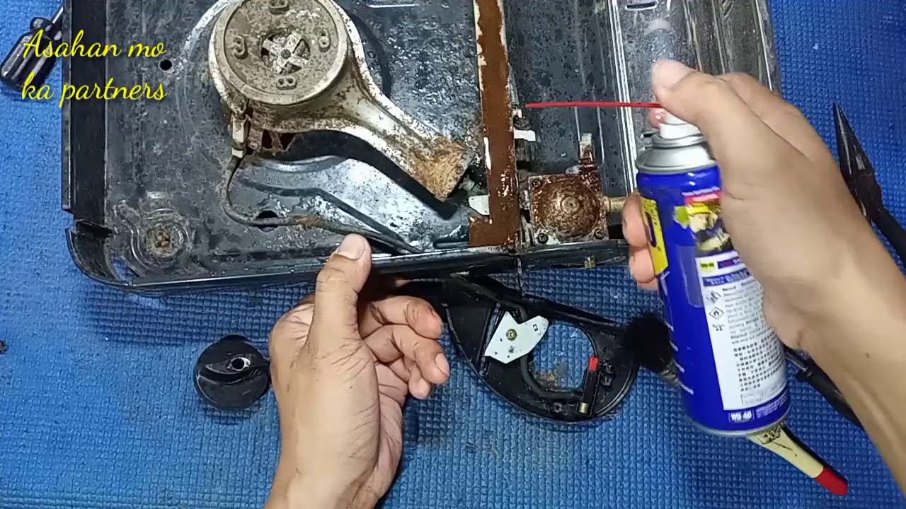 #Portablebutanestove|asahi|Butane Stove Repair Faulty lever & safety bar|not working problem