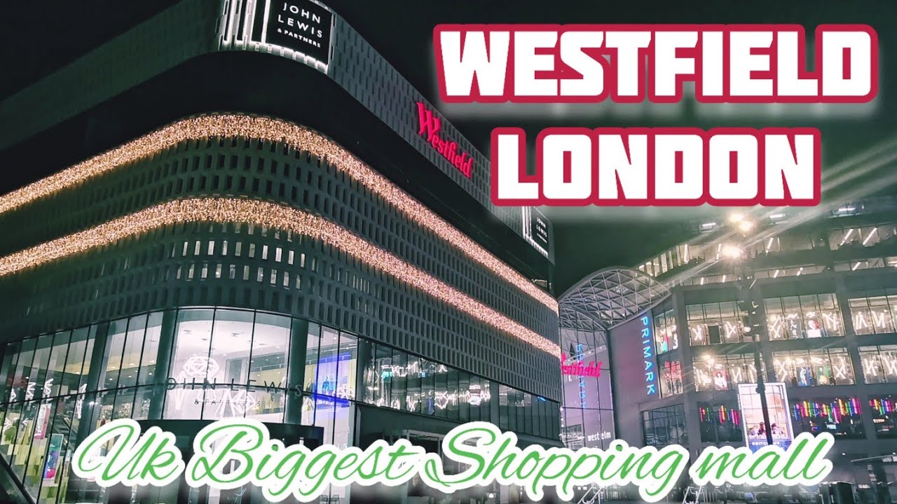 Westfield Shopping Centre || Christmas Lights 2021 || Shepherd Bush London || England [ 4K ]