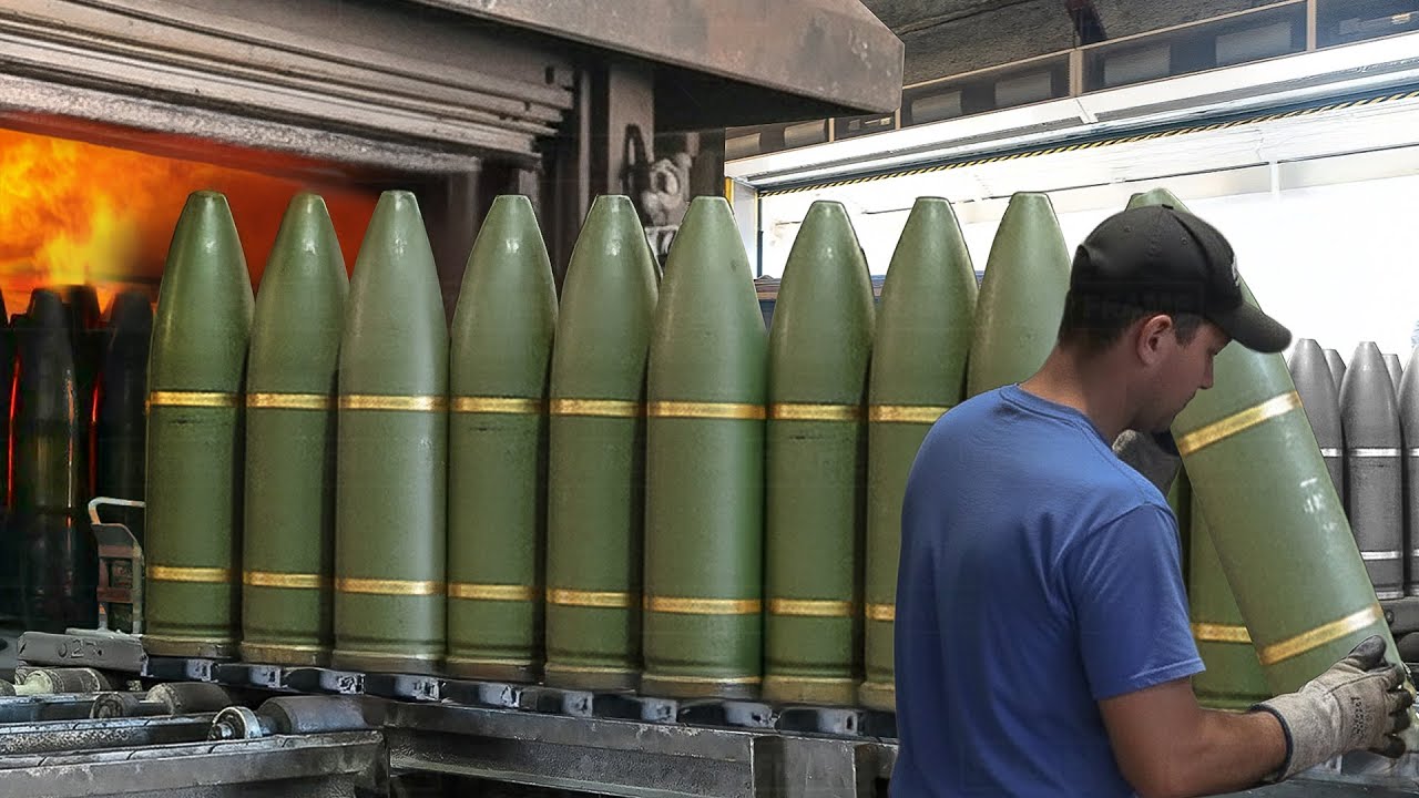 How They Produce Scary Artillery Shell Inside Massive Factory